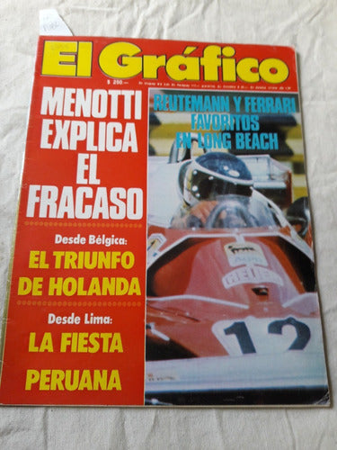 El Grafico N° 2999 Año 1977 Triunfo Holanda - Reutemann 0