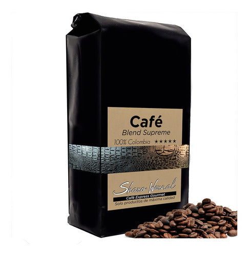 Sharo Wernal Granos Café Blend Supreme Colombia Expreso 1 Kg 0