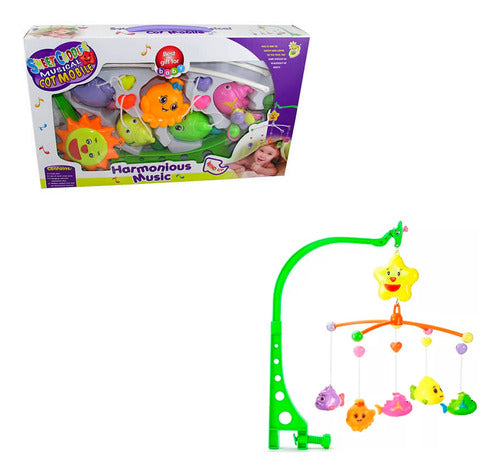 Baby Mobile for Crib Wind-Up Musical Rattle Animals 074 0