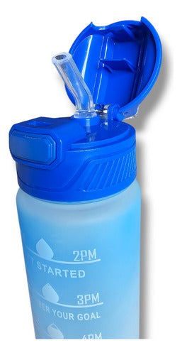 Set of 3 Motivational Sports Water Bottles with Time Tracker 69