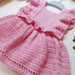 Handmade Crochet Baby Dress-Body. Color of Choice 2