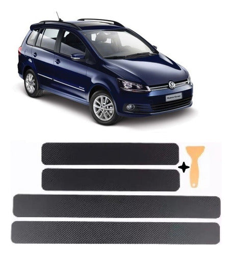 Tuning Accessory Carbon Fiber Door Sill Protectors Volkswagen Suran 2021 0