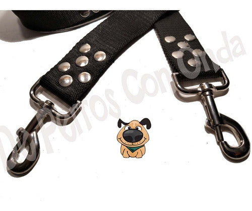 De Perros con Onda Strong Reinforced Leash with Adapter for 2 Large Dogs 3