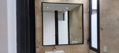 Modern Aluminum Frame Mirror 80x110 cm 6