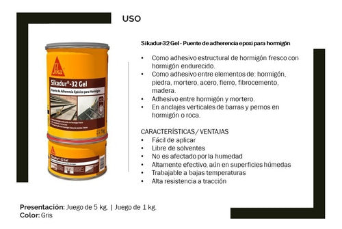 Sika Sikadur 32 Gel 1kg Structural Adhesion Bridge M E 5