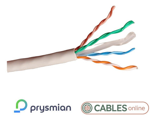 Prysmian UTP Cat6 Halogen-Free Network Cable 4 Pairs 1m 1