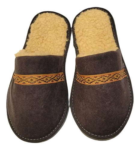 Men's Sheepskin Slippers Pampa Warm Winter Colors 15