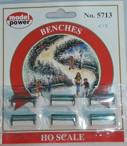 Model Power Plaza Benches 5717 0