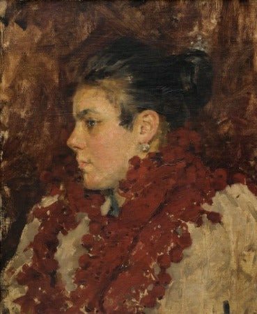 Carlos Federico Sáez - El Chal Rojo - Lámina 45x30 Cm. 1