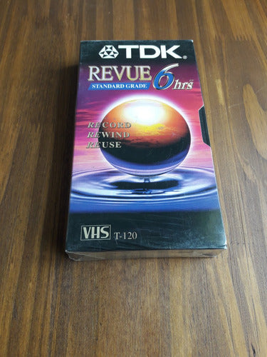 TDK VHS Cassette Revue T-120 Pack of 2 2