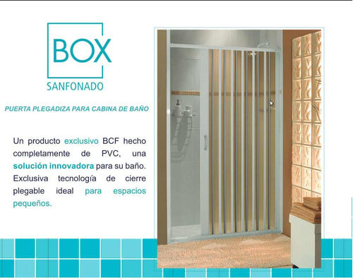 BCF Mampara Baño Plegable 1.45 X 1.85 Alto 5