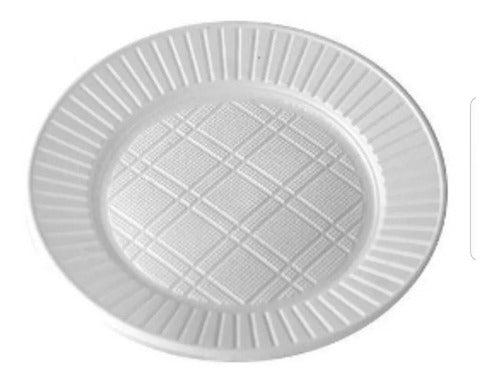 Food Solutions Disposable White Plates 22 Cm. X 50 Units 0