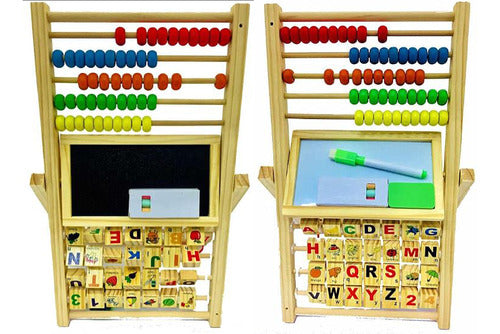 Generic Double Board with Letter, Number Cubes, and Chalk 0