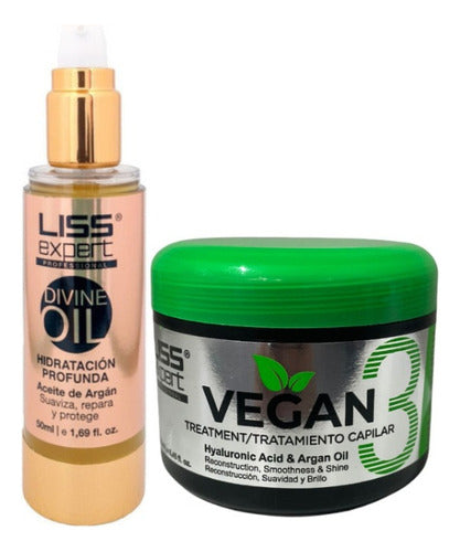 Liss Expert Promo Liss Expert Alisado Vegano 250ml + Divine Argan Oil 0