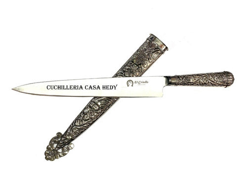 Cuchillo El Criollo Faca De 48cm Vaina Alpaca Acero Inox. 2