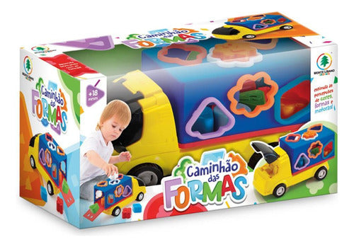 Brinquedo Educativo Caminhão Com Formas 2