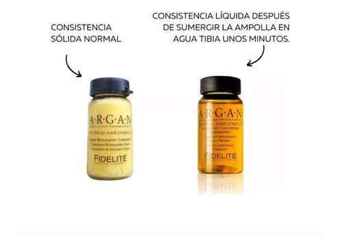 Máscara Argan Nutrición 1kg + 6 Ampollas Árgan 15ml Fidelite 1