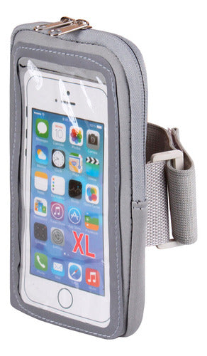 Generic ArmBaxLGY Gray Cell Phone Armband Case for 6.5" Devices 0