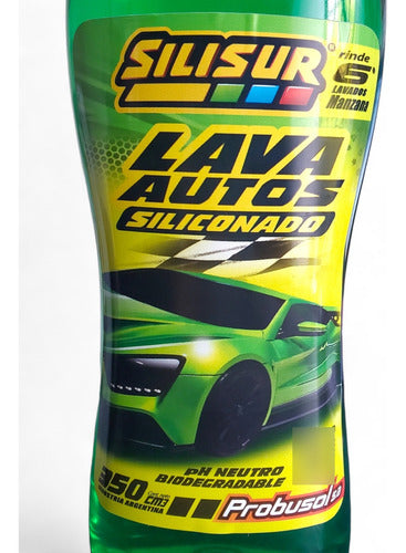 Liquido Lava Autos Siliconado Manzana Silisur 350 Cc X2 Un. 3