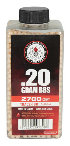 Pote D Bbs Vermelha Geg 2.700un - Tracer Bb 0.20gr 1