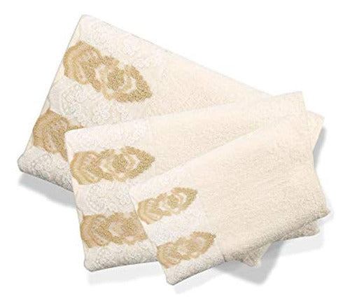 Popular Bath Arabella, Juego De Toallas De 3 Piezas, Beige 0