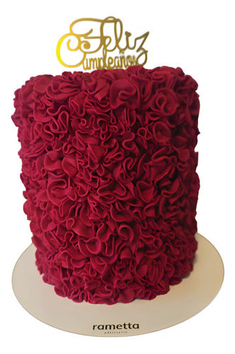 Torta Ruffles En Fondant 4 Kg 0