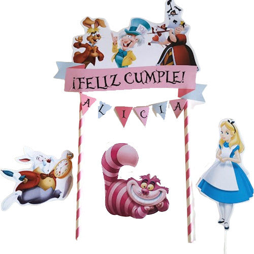 Alice in Wonderland Cake Topper Decoration 0