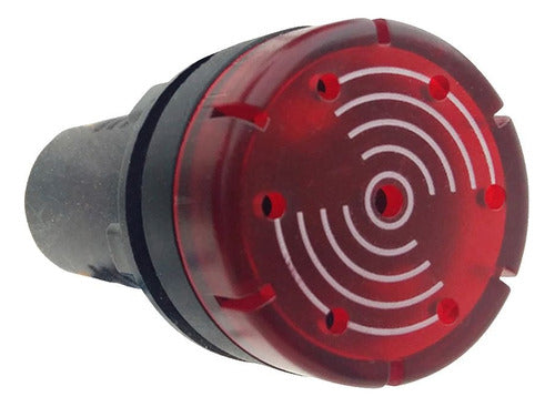 BAW 24V Red LED Sound Indicator Buzzer for 22mm Dashboard 0