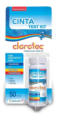 Clorotec Test Kit for Pool Maintenance - 50 Units 0