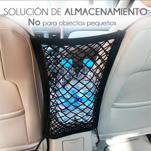 Tecno Mat Red Organizadora Division Con Bolsillo Para Asiento Auto 1