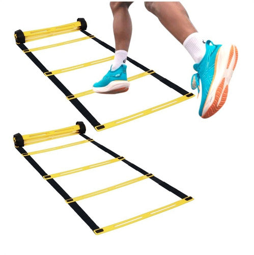 2 Coordination Ladders 10 Adjustable Rigid Straps Speed Jump 0