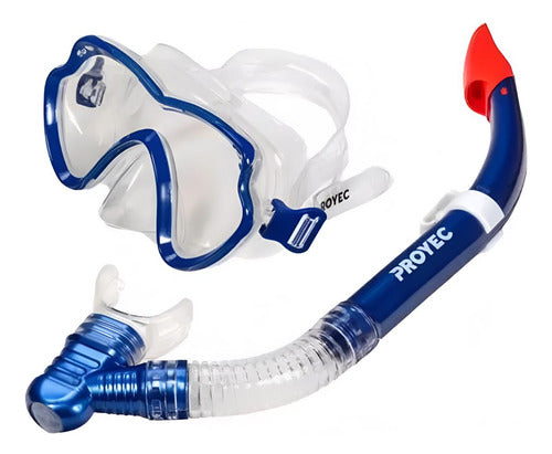 Proyec Snorkel Set with Swimming Goggles and Valve 0