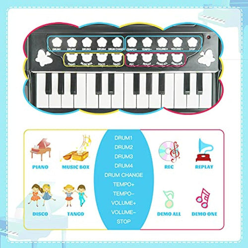 Piano De Juguete De 24 Teclas Para Niños, 3