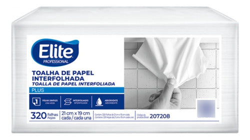 Elite Interfolded Paper Towel White 15 x 320 U 0