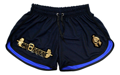 Short Calção Crossfit Dry Fit Azul Escuro Musculação Unissex 0