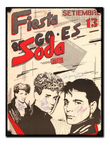 Vintage Frame 21 X 29 Cm / Cerati Soda Stereo Rock 0