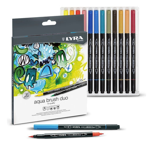 Lyra Aqua Brush Double Tip Marker X 12 0