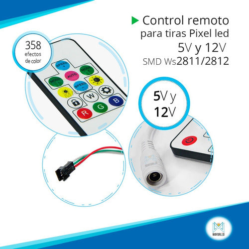 Mini R/F LED Pixel Controller WS2812 Plug & Play 3