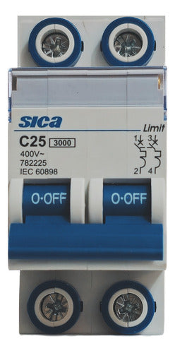 Sica Thermal Bipolar Circuit Breaker 10A / 15A / 20A / 25A / 32A 24