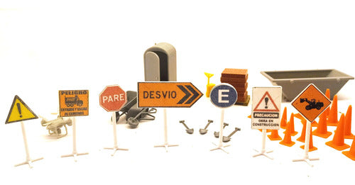 Dr.cubas.3dprint Scale Model Traffic Signs 1/50 X 7 Miniature 3D Printed 1