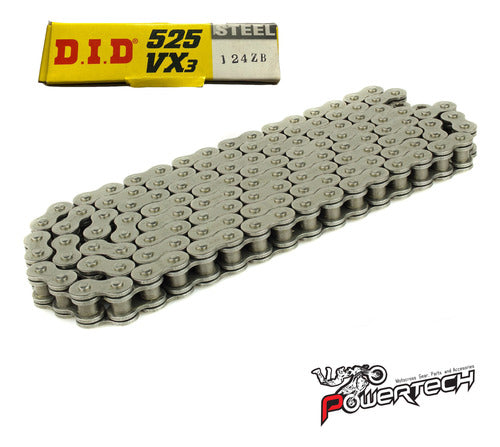 D.I.D Transmission Chain Japan 525 Vx X 124 Fb X'ring 1