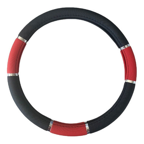 Oregon PVC Steering Wheel Cover 38cm with Red Reflector 0