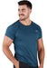 Men's Heathered Running Shirt in Petrol Yakka 1