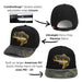 Paramount Outdoors Fishing Truckers Hat with ComfortSnap, Black Bass Design 3