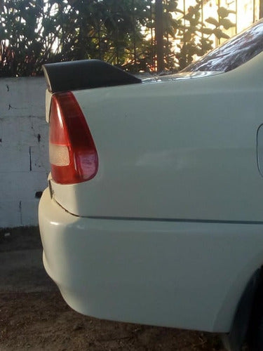 Mitsubishi Lancer 1999 Spoiler with Brake Light Installed and Painted 7