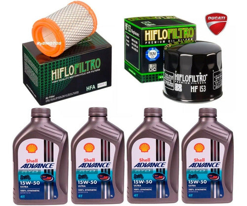 HIFLOFILTRO Kit Service Aceite Y Filtros Ducati 800 Scramble - Ryd 0