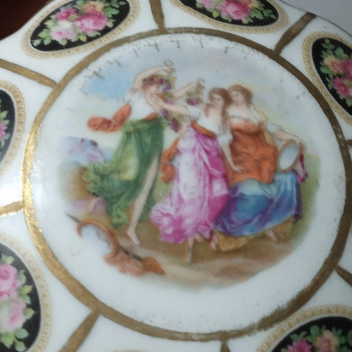 Alhajero Antiguo Caja De Porcelana Viejo Viena Cajita Frasco 4