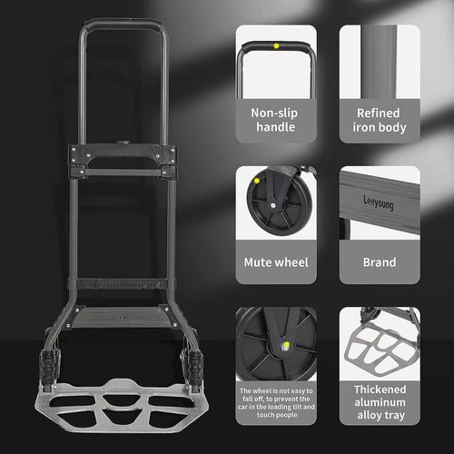 Escaleras Mil Foldable Iron Cart 125kg Reinforced 2