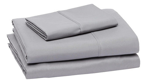 Amazon Basics Soft And Lightweight Microfiber Sheets, Twin XL, Dark Gray 1