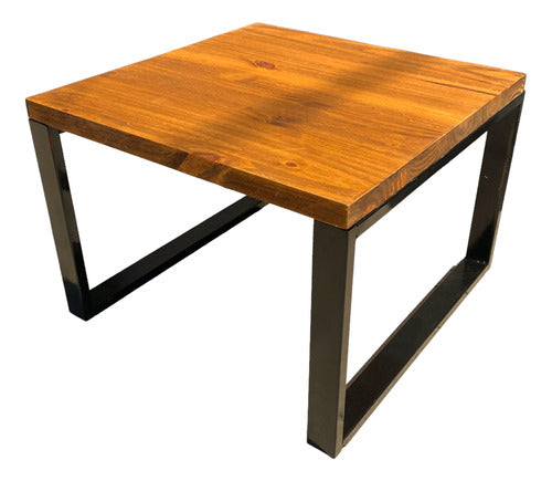 Custom Argentina Square Modern Living Coffee Table Iron Wood Industrial 2